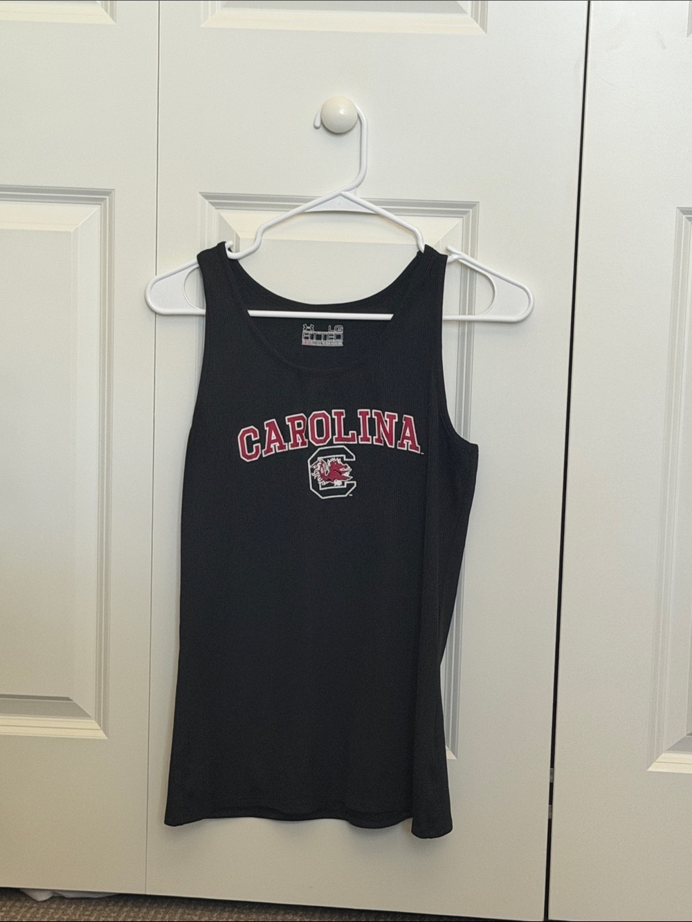 Under Armour Black Tank Top with Carolina Graphic